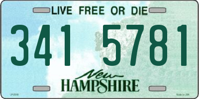 NH license plate 3415781