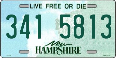 NH license plate 3415813