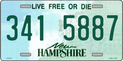 NH license plate 3415887