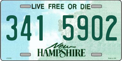 NH license plate 3415902