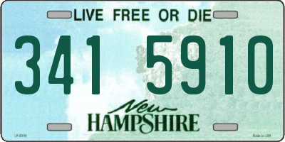 NH license plate 3415910