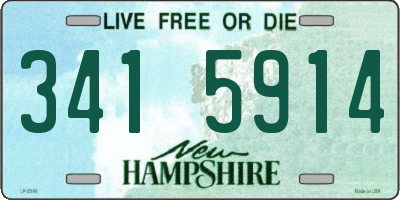 NH license plate 3415914