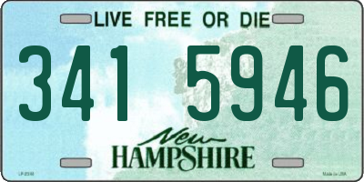 NH license plate 3415946