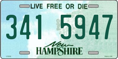 NH license plate 3415947