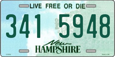 NH license plate 3415948