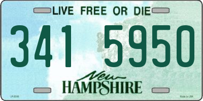 NH license plate 3415950