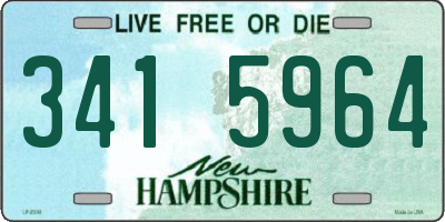 NH license plate 3415964