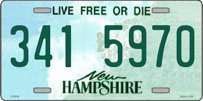 NH license plate 3415970