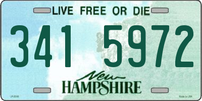 NH license plate 3415972
