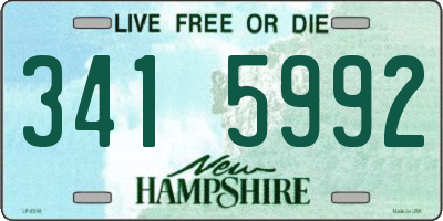 NH license plate 3415992
