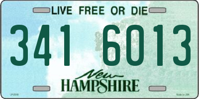 NH license plate 3416013