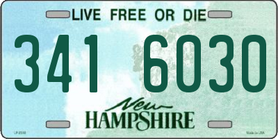 NH license plate 3416030