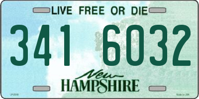 NH license plate 3416032