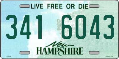 NH license plate 3416043