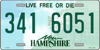 NH license plate 3416051