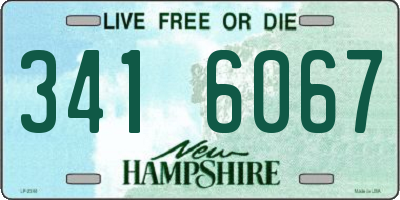 NH license plate 3416067