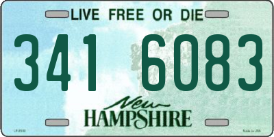 NH license plate 3416083