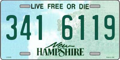 NH license plate 3416119