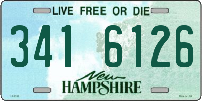NH license plate 3416126