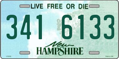 NH license plate 3416133