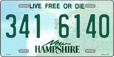 NH license plate 3416140