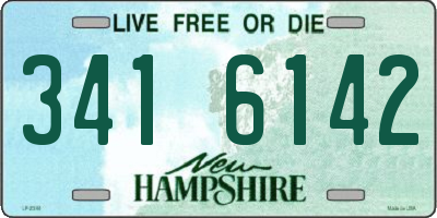 NH license plate 3416142
