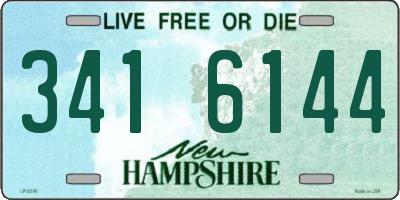 NH license plate 3416144