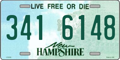 NH license plate 3416148