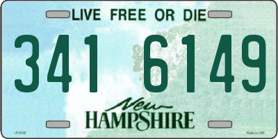 NH license plate 3416149