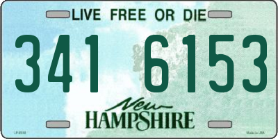 NH license plate 3416153