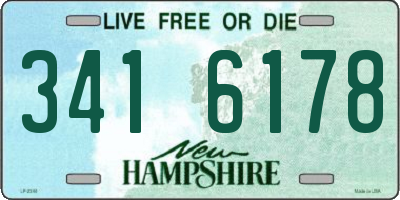 NH license plate 3416178