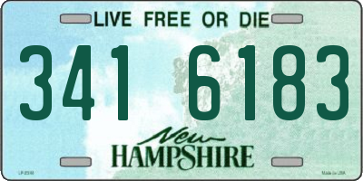 NH license plate 3416183