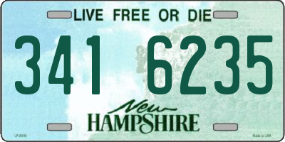 NH license plate 3416235