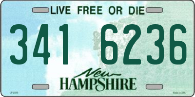 NH license plate 3416236