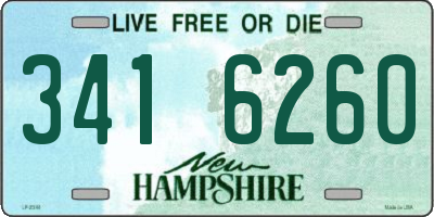 NH license plate 3416260