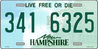 NH license plate 3416325
