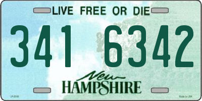 NH license plate 3416342