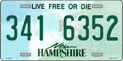 NH license plate 3416352
