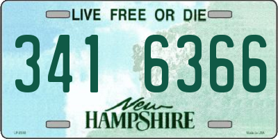 NH license plate 3416366