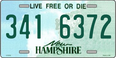 NH license plate 3416372