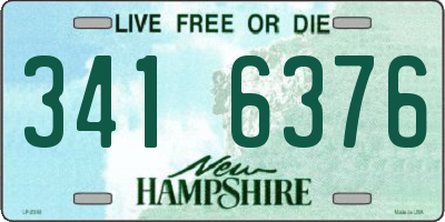 NH license plate 3416376