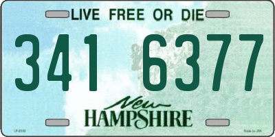 NH license plate 3416377