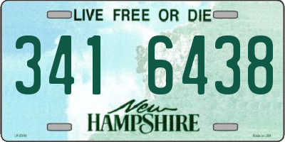 NH license plate 3416438