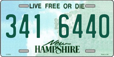 NH license plate 3416440