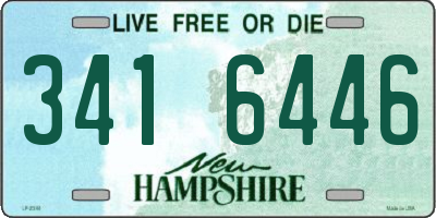 NH license plate 3416446