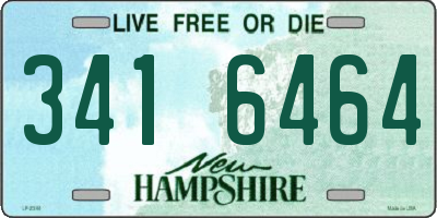 NH license plate 3416464