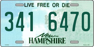 NH license plate 3416470