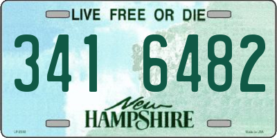 NH license plate 3416482