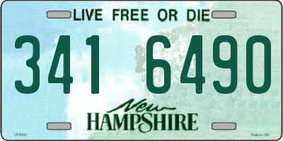 NH license plate 3416490