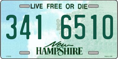NH license plate 3416510
